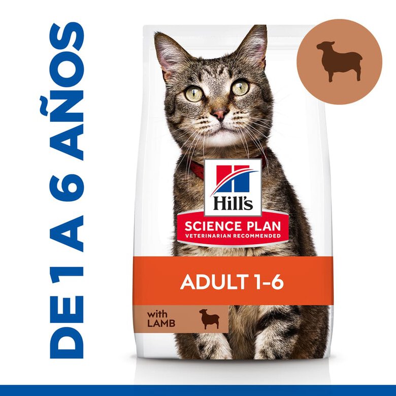 Hill's Science Plan Adult Cordero pienso para gatos, , large image number null